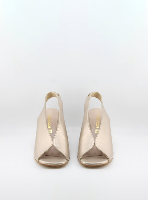 Ragazza Slingback Peep Toe Block Heels